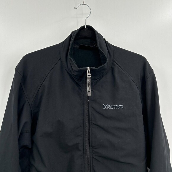MARMOT Men's Black Full Zip Nylon Outdoor Performance Jacket Size Medium - Picture 3 of 6